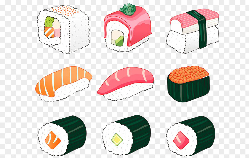 Sushi Japanese Cuisine Spam Musubi Sashimi PNG