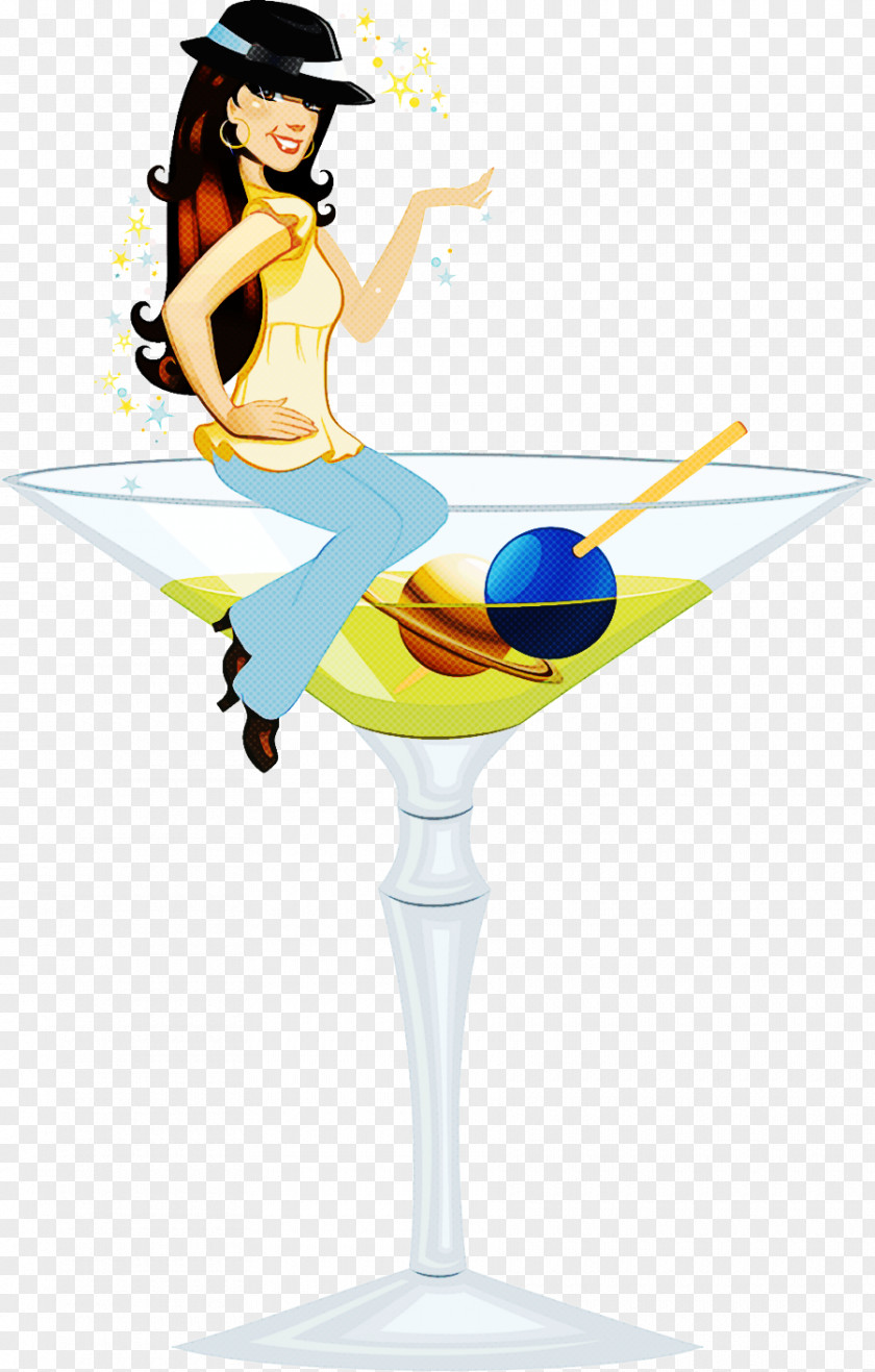 Tableware Stemware Cartoon Drink Martini Cocktail Drinkware PNG