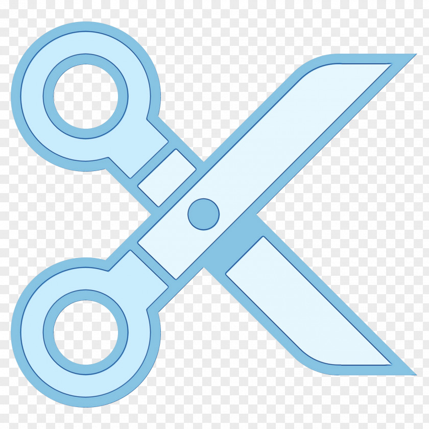 Scissors Wet Ink Line Clip Art PNG