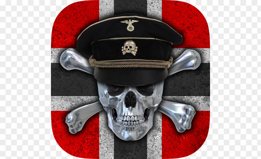 Skull And Crossbones Fond Blanc Waffen-SS Death PNG