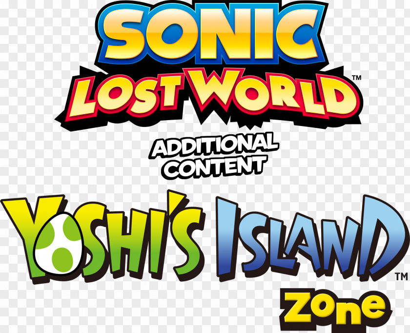 Sonic Lost World Yoshi's Island New Game Logo PNG