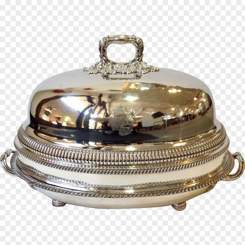 Antique Meat Platters Cookware Accessory Silver 01504 PNG