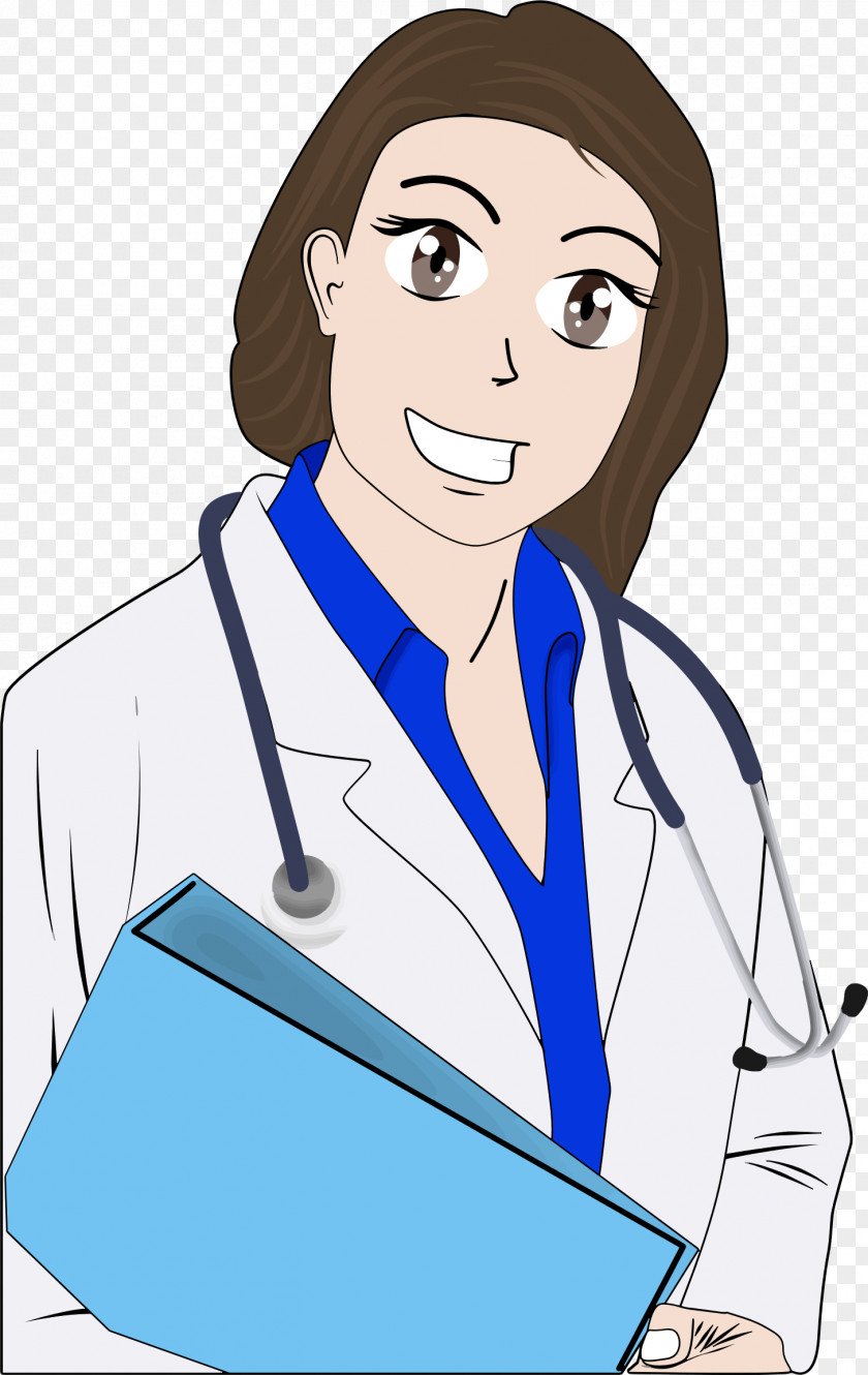 Cartoon Doctor Physician Female Woman Clip Art PNG