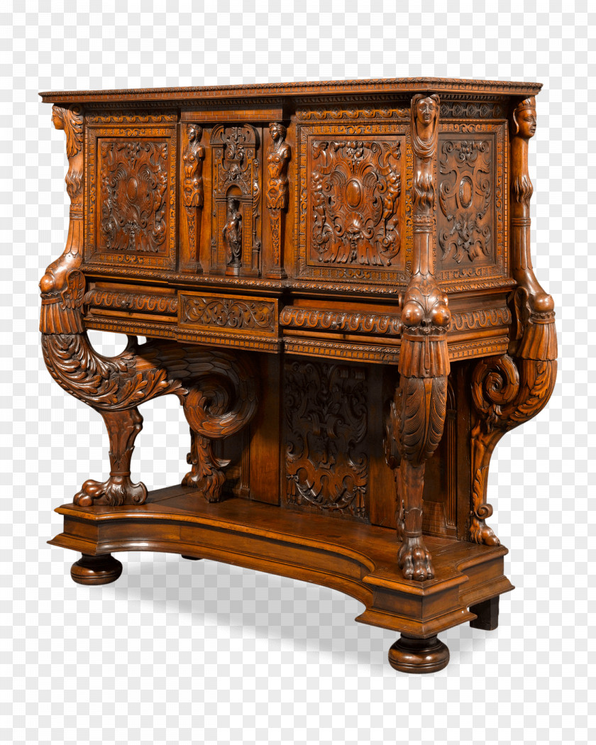Carved Exquisite Renaissance Buffets & Sideboards Dressoir Furniture Armoires Wardrobes PNG