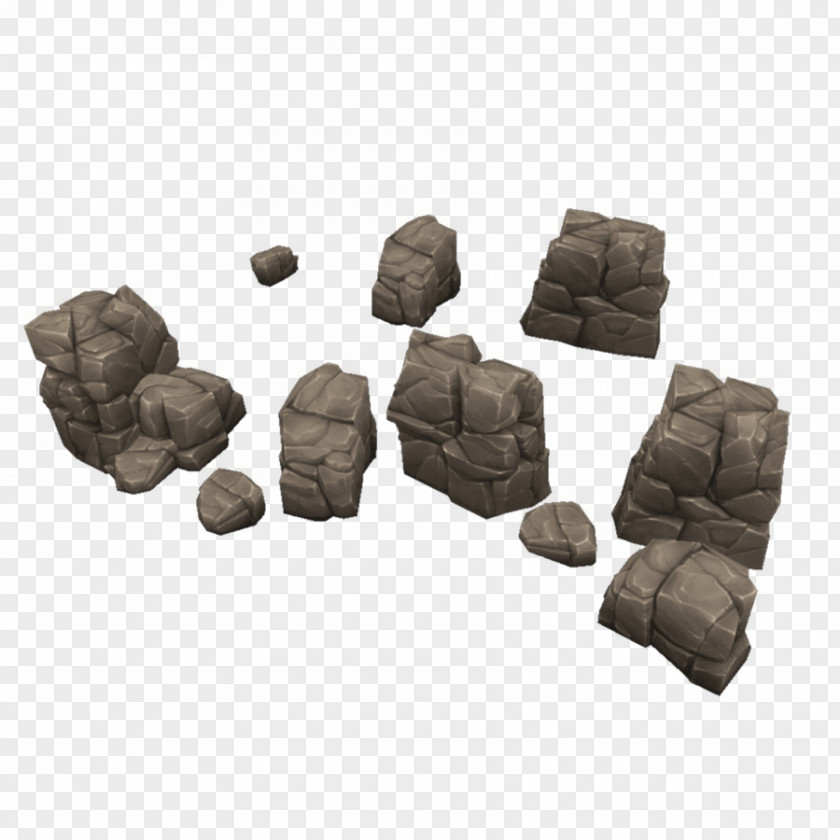 Low Poly Rock Concept Art 3D Computer Graphics PNG