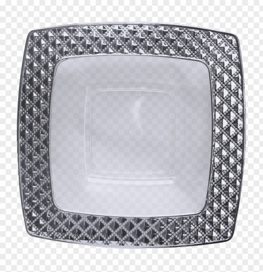 Plate Silver Disposable Plastic Tableware PNG