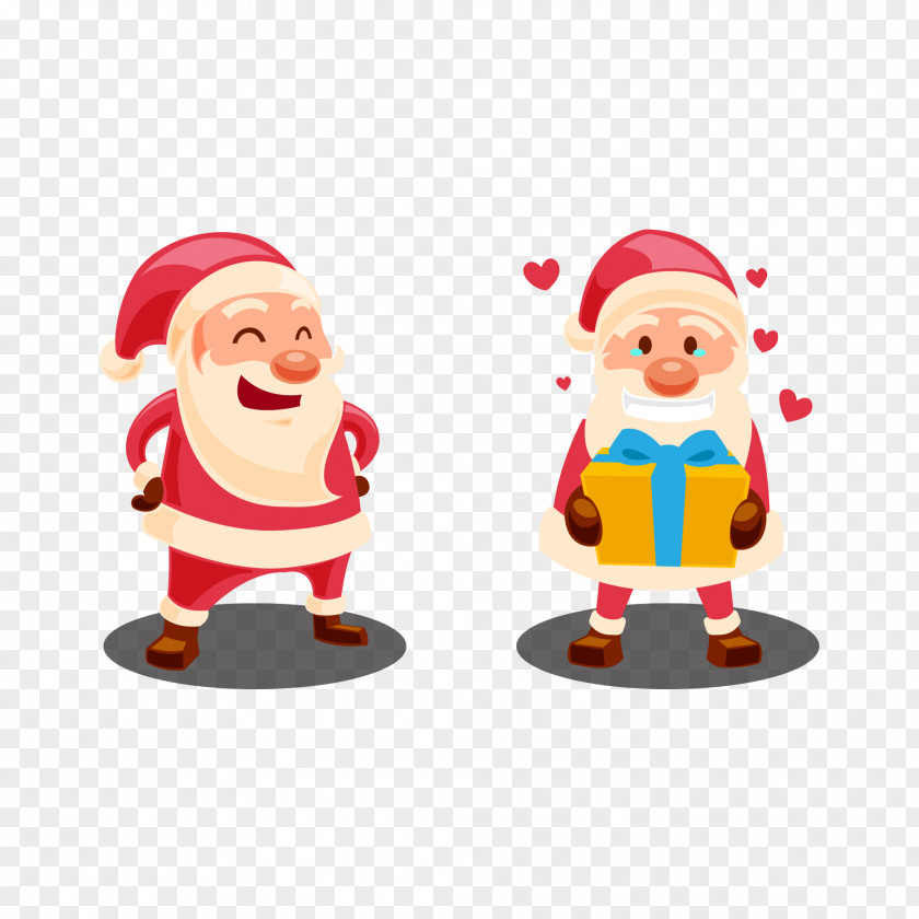 Vector Santa Claus Christmas Clip Art PNG