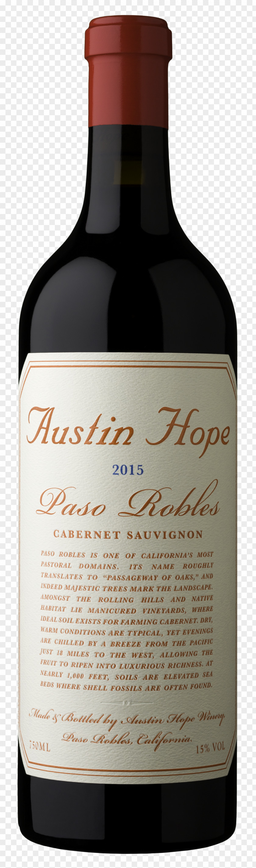 Wine Austin Hope Winery Cabernet Sauvignon Blanc Paso Robles AVA PNG