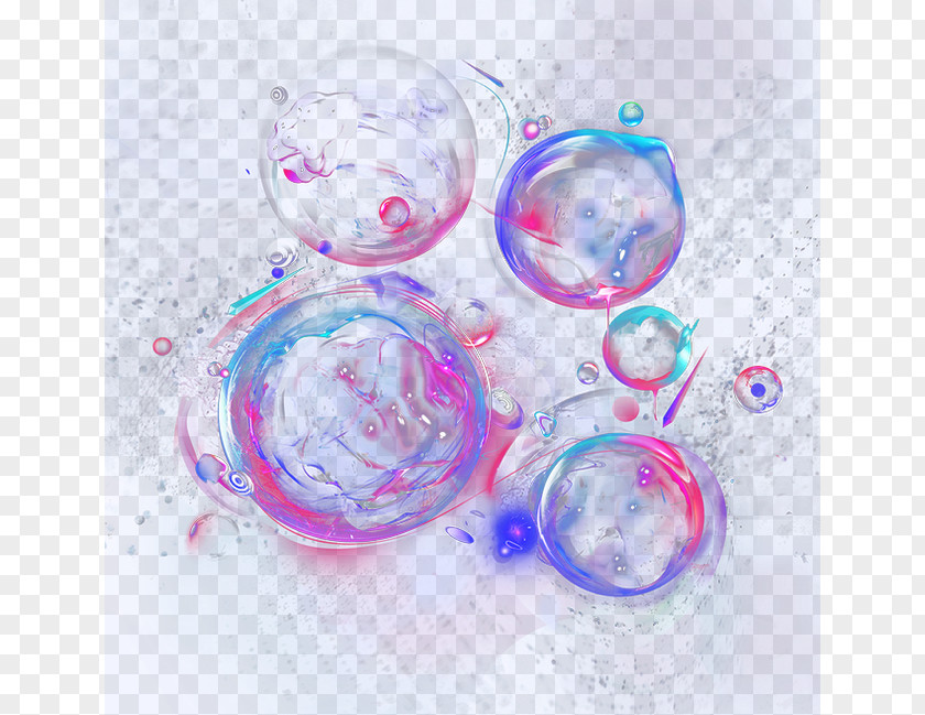 Bubble Light Effect Plastic Circle Purple PNG