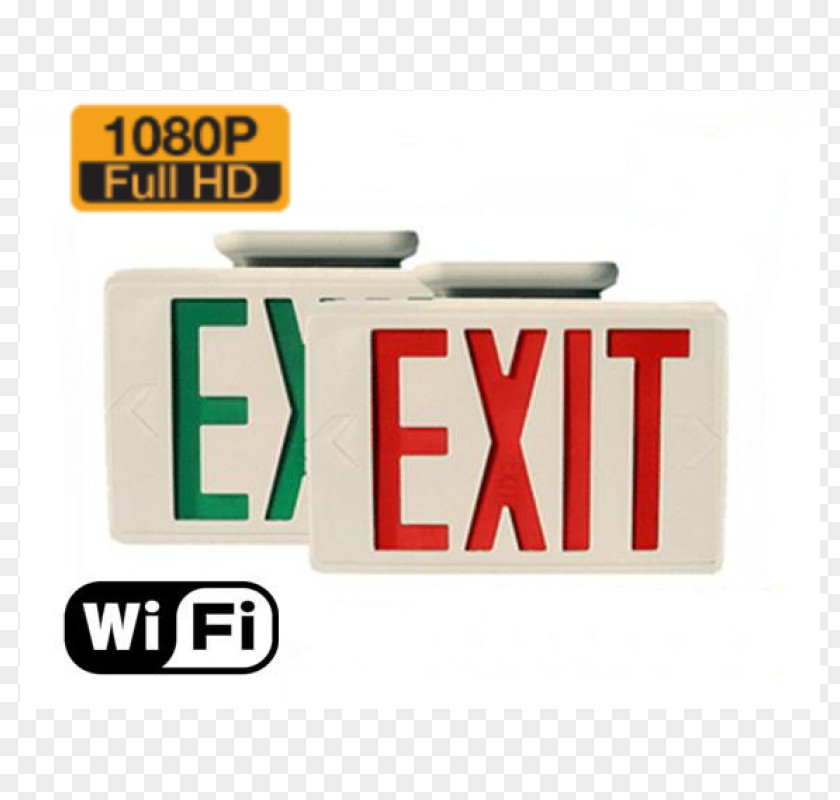 Camera View Hidden Brand Logo Exit Sign Product Design PNG