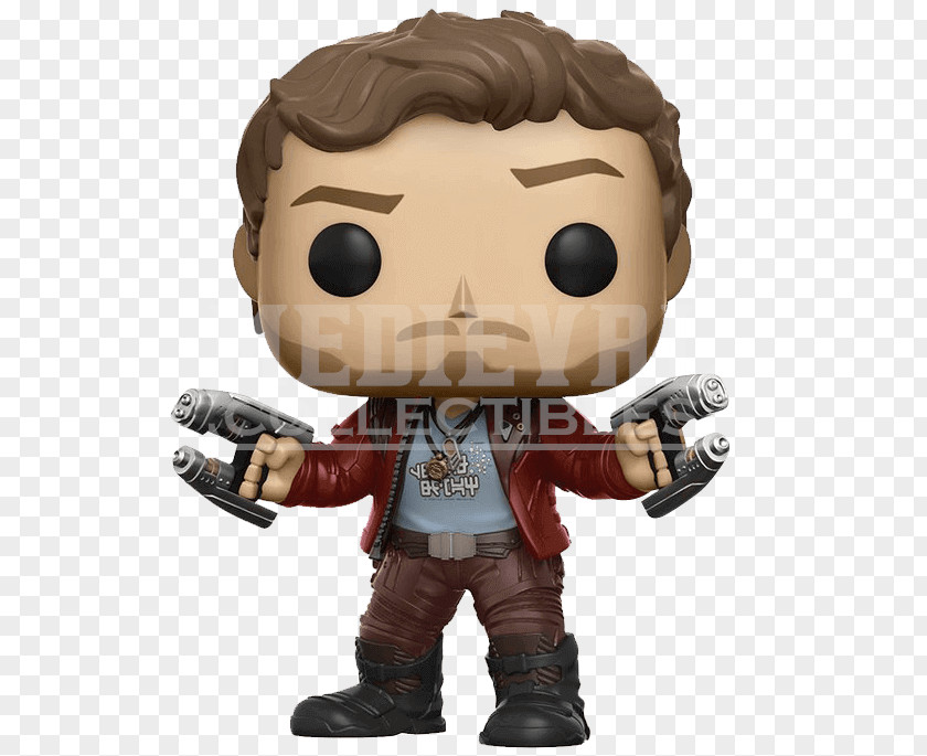 Chris Pratt Star-Lord Collector Funko Action & Toy Figures Bobblehead PNG
