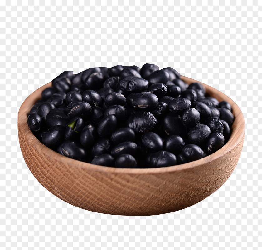 A Bowl Of Black Beans Turtle Bean Food Five Grains Soybean PNG