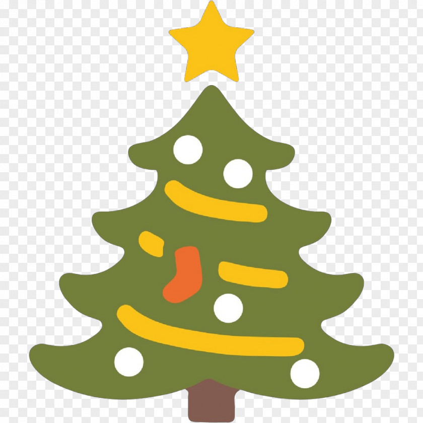 Conifer Pine Family Christmas Tree Emoji PNG