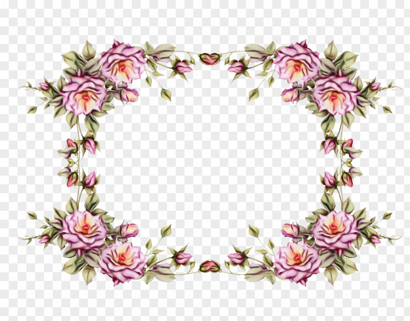 Picture Frames Flower Borders And Clip Art Rose PNG