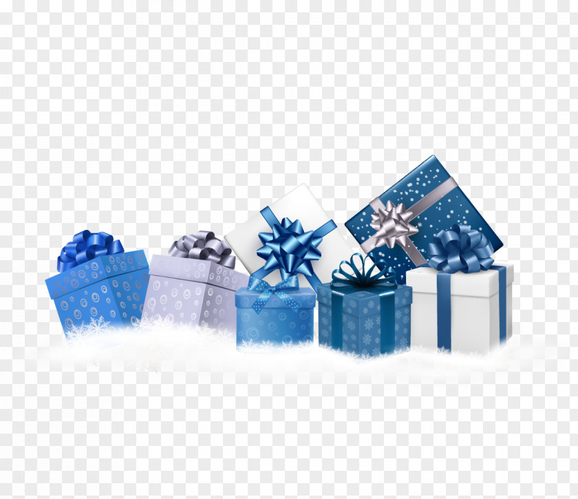 Blue Christmas Gift Stock Photography PNG