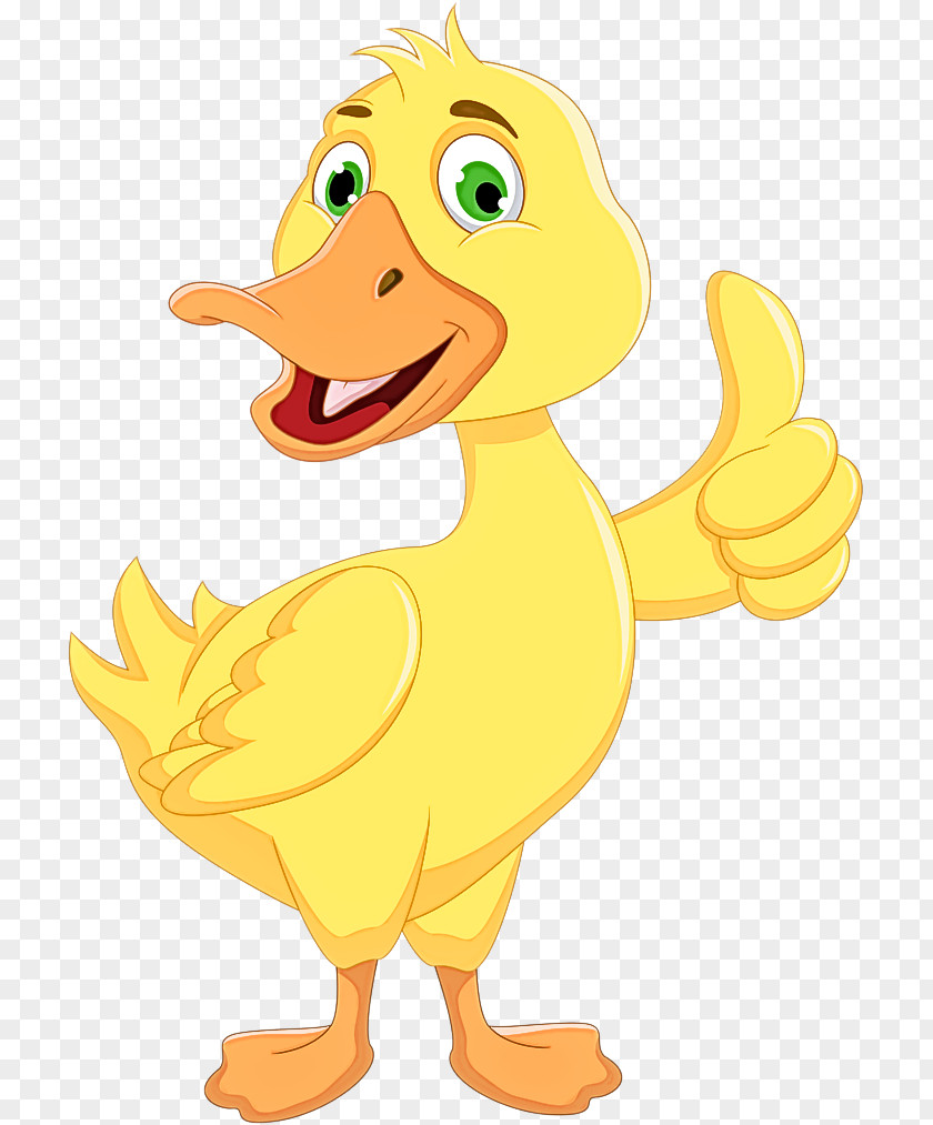 Cartoon Duck Ducks, Geese And Swans Yellow Bird PNG