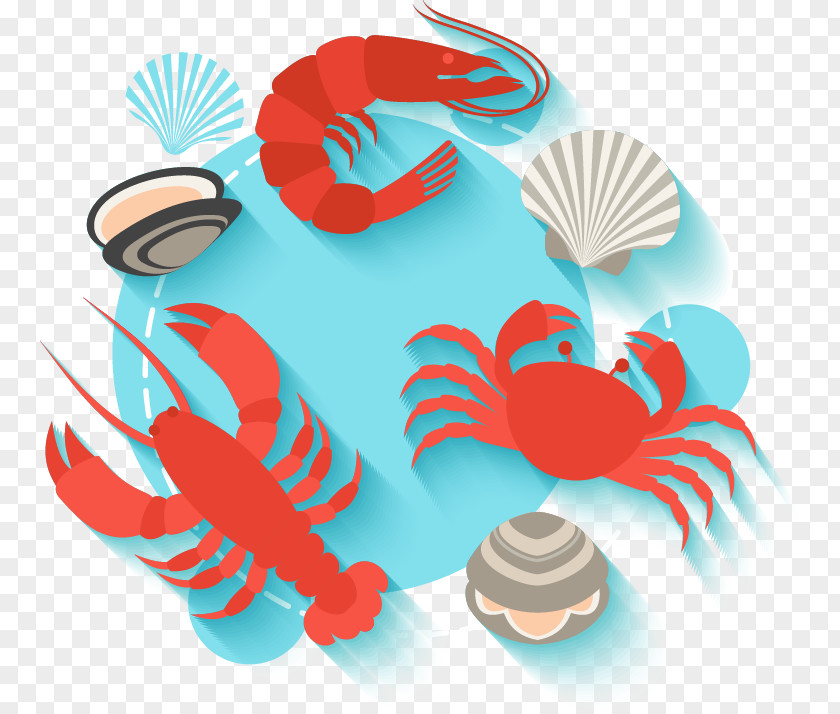 Crab Ppt Module,PPT Template,PPT Table,PPT Report,PPT Chart Seafood Shrimp Cartoon PNG