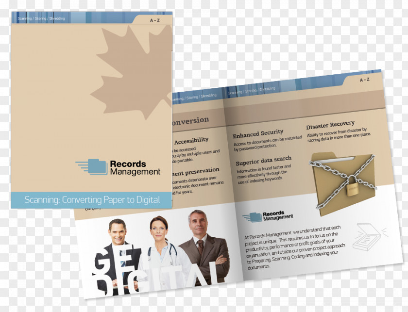 Design Brochure Records Management Pamphlet Business PNG