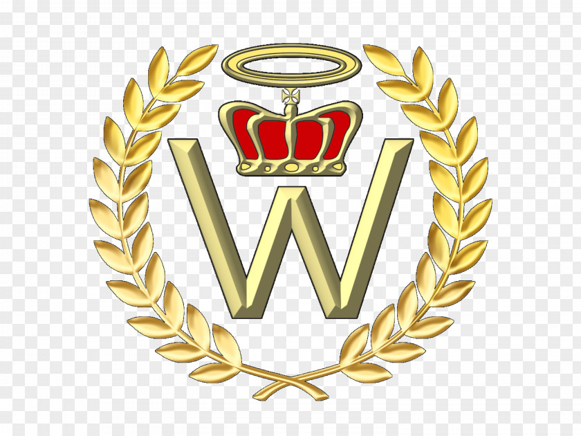 Gold Wreath Paper Medal PNG
