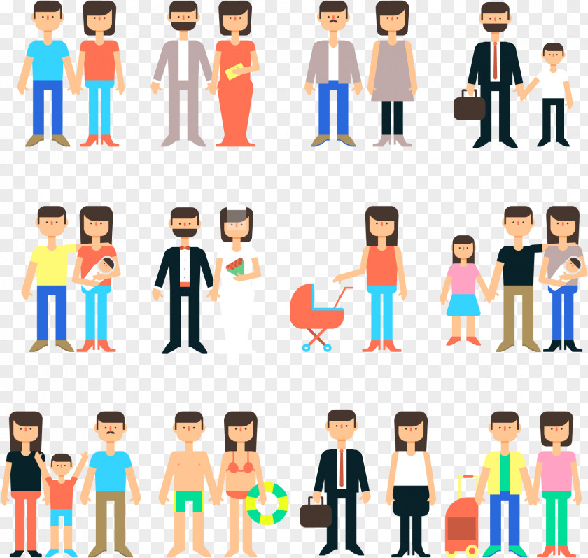 Vector Couple Image Social App Android PNG