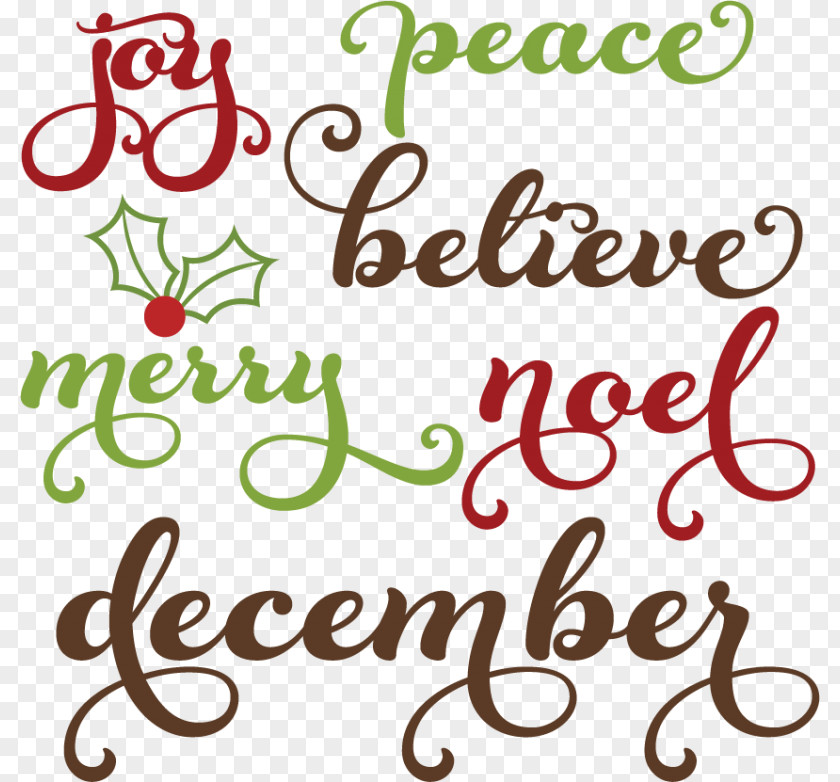 Word Clip Art Christmas Day Vocabulary Language PNG