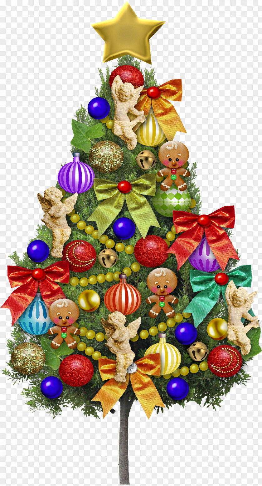Creative Christmas Tree Beautiful Color PNG