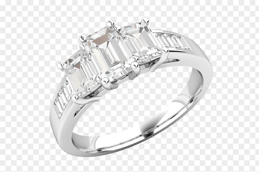 Engagement Ring Diamond Wedding Platinum PNG