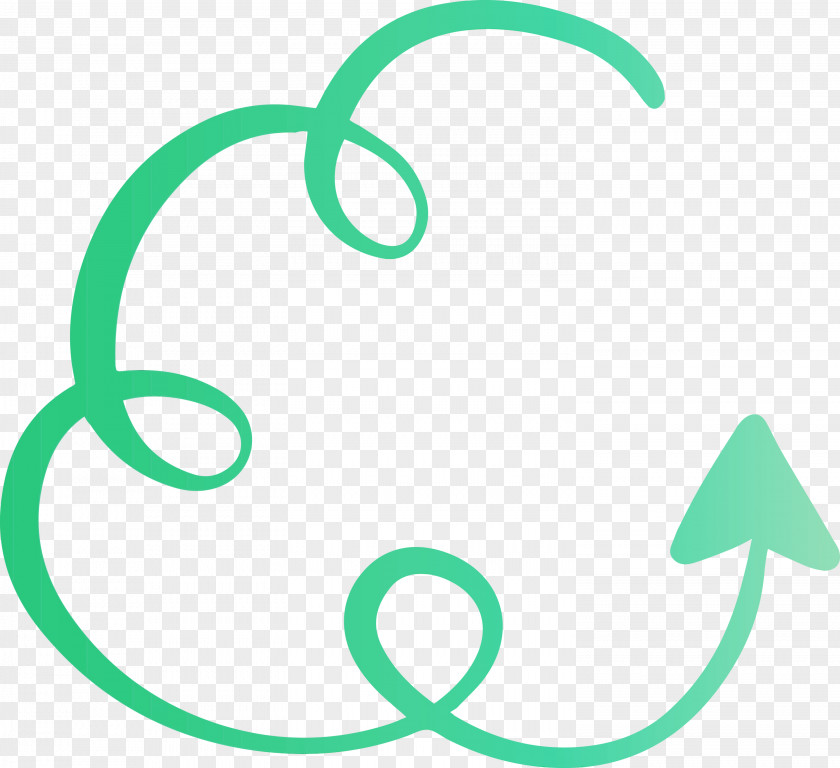 Green Line Circle Symbol PNG