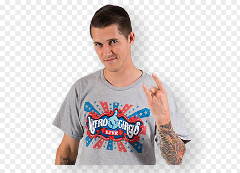 T-shirt Groupama Arena Nitro Circus Shoulder Sleeve PNG