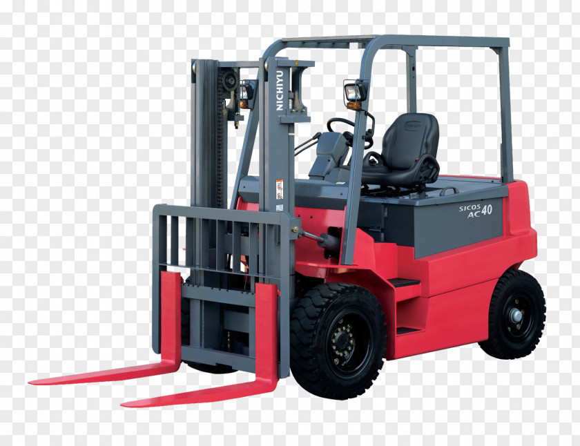 Warehouse Forklift Mitsubishi Logisnext Погрузчик Pallet Jack Reachtruck PNG