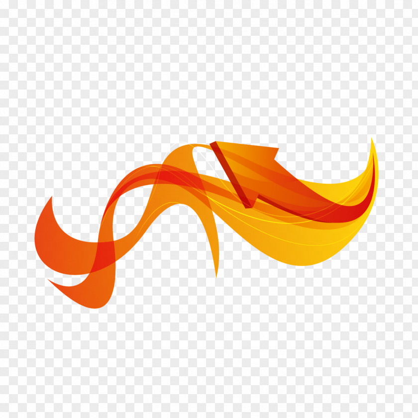 Creative Arrow Orange PNG