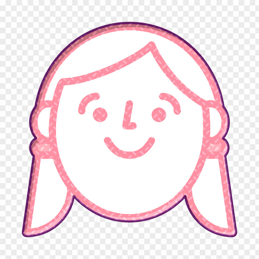 Emoji Icon Happy People Woman PNG