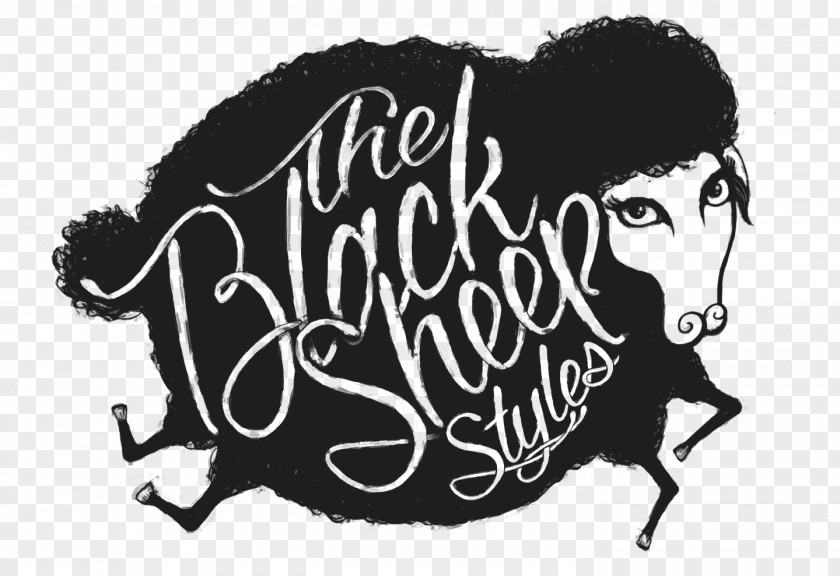 Sheep BlACK Logo Visual Arts Mammal Font PNG