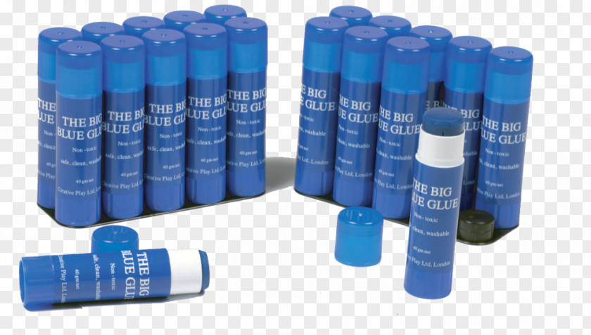 Visible Spectrum Glue Stick Plastic Blue Cylinder Nasco PNG