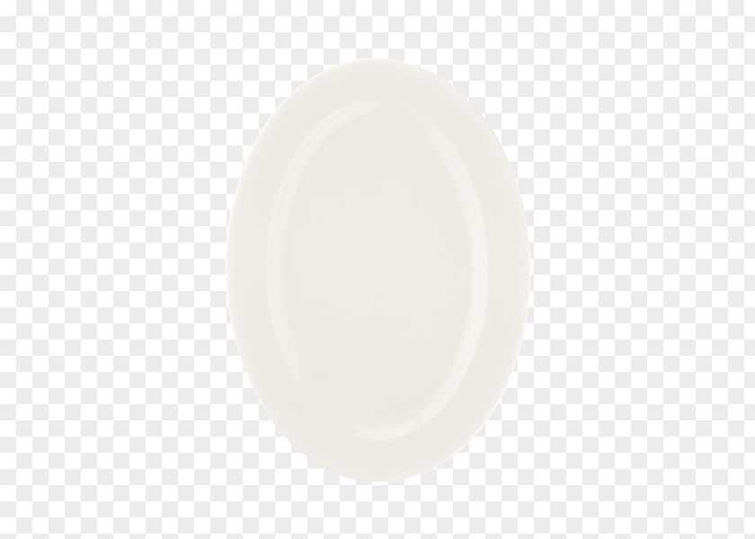 White Oval Plate Tableware PNG