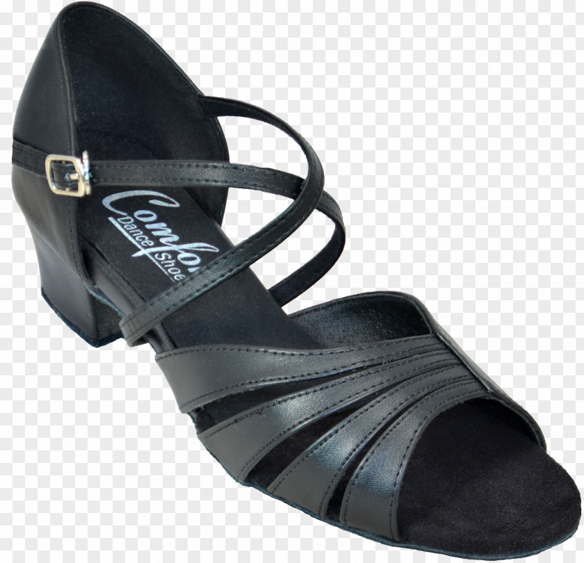 Black Leather Shoes Comfort Dance Latin Jazz Shoe PNG