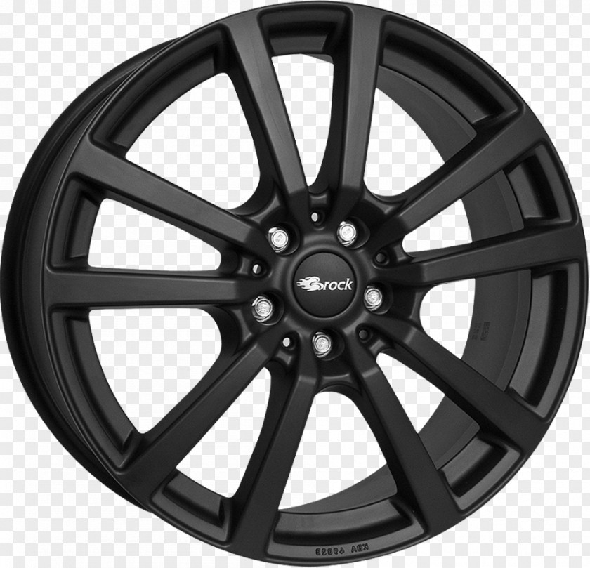Black Matt Car Rim Alloy Wheel Tire PNG