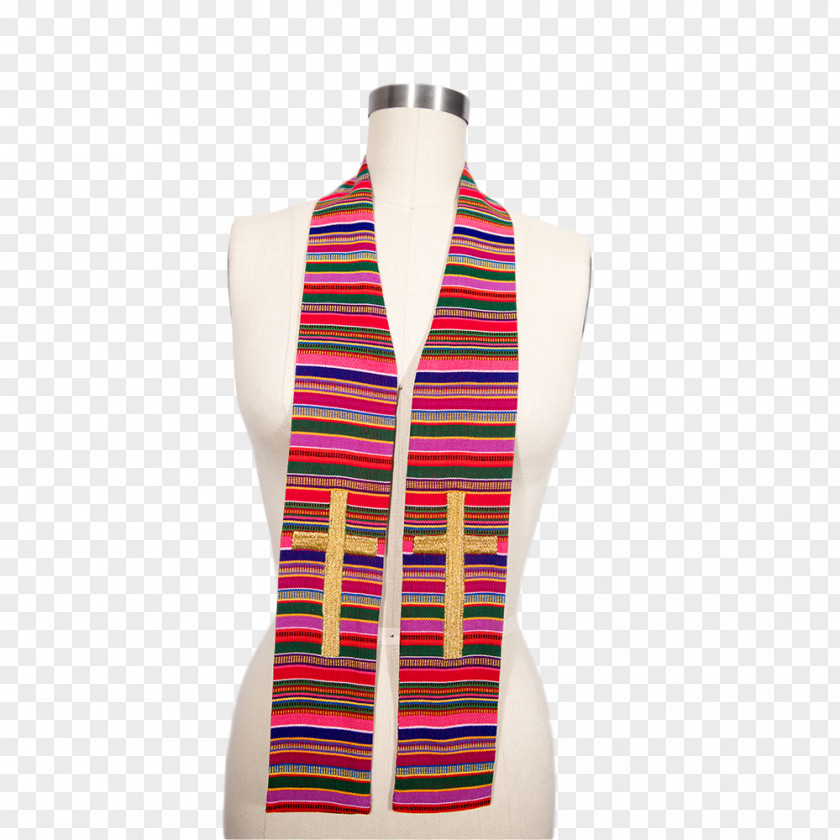 Color Paperrplanes Clergy Stole Pastor Chaplain Fair Trade PNG