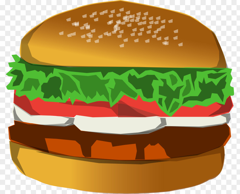 Hamburger Cliparts Transparent French Fries Fast Food Cheeseburger Cinnamon Roll PNG