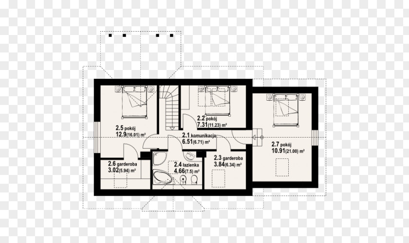 House Attic Building Project Floor Plan PNG