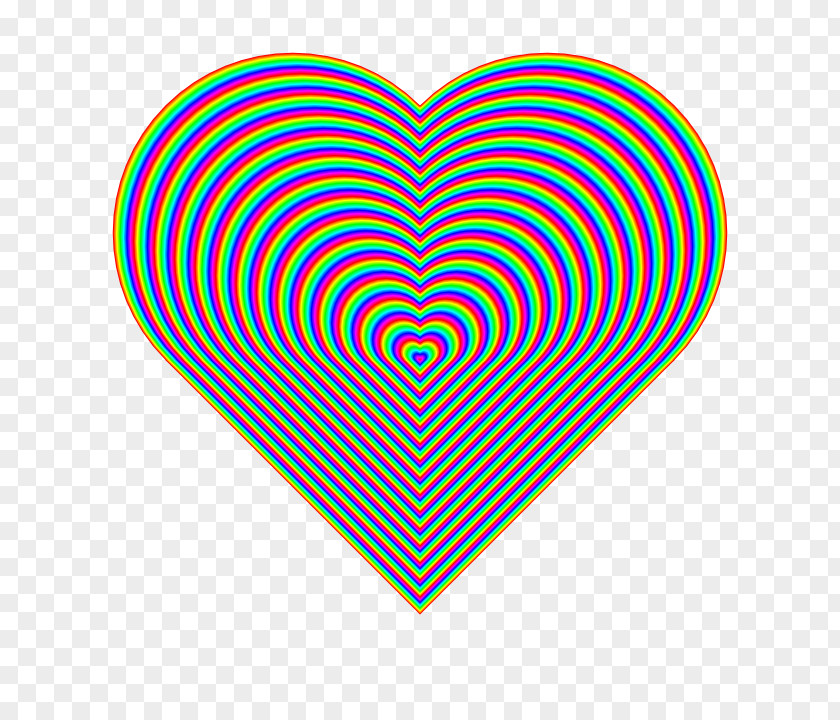 Rainbow Hearts Cross-stitch Art Angle Pattern PNG