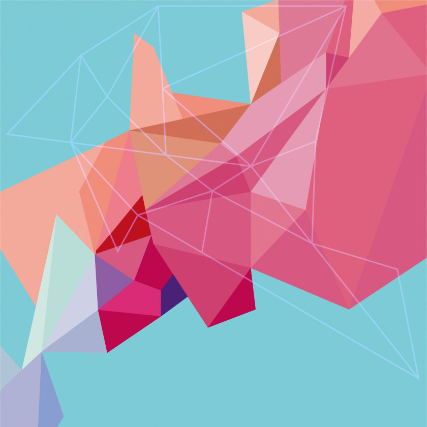 Fun Colorful Geometric Triangle Diamond Pattern Image Abstract Art PNG