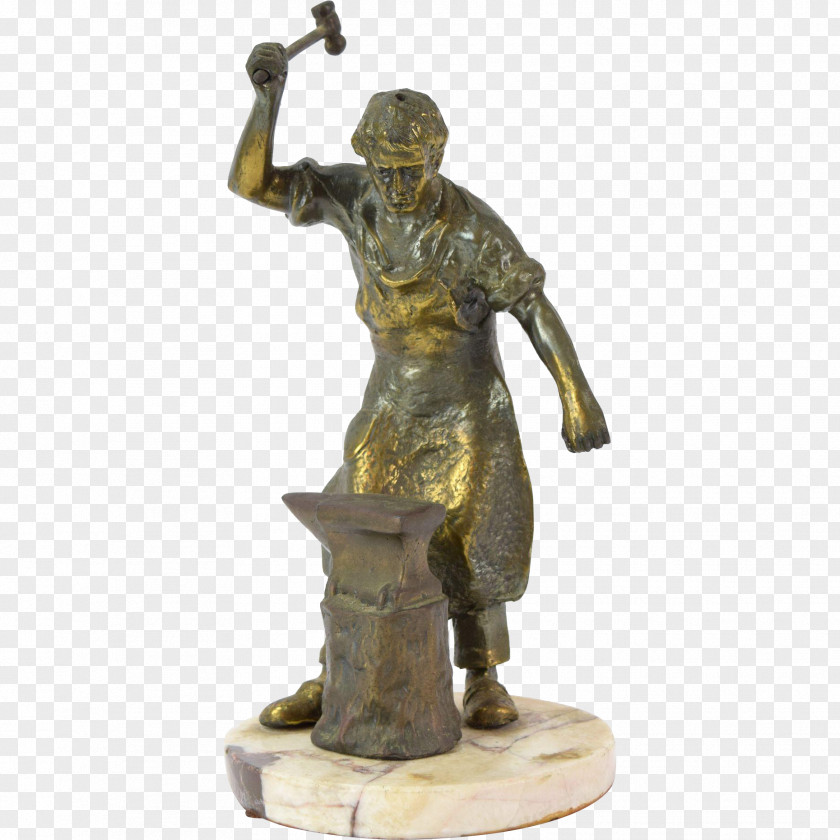 Hammer Bronze Sculpture Statue Blacksmith PNG