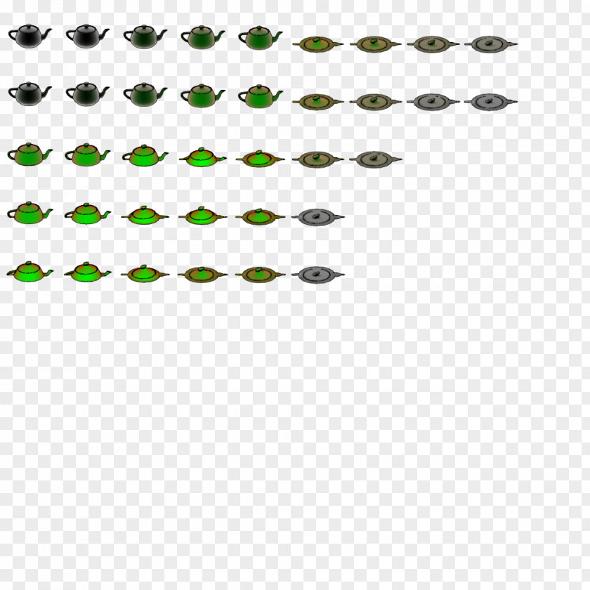 Sprite Sheet Product Design Green Line Point PNG