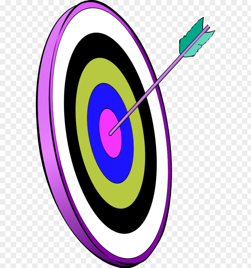 Target With Arrow Darts Clip Art PNG