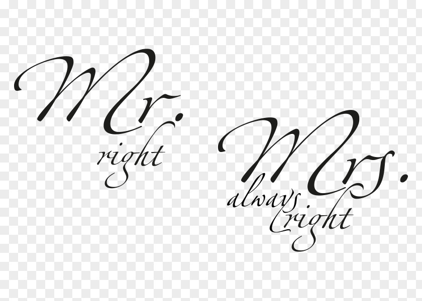 Woman Wall Decal Mr. Mrs. Sticker PNG