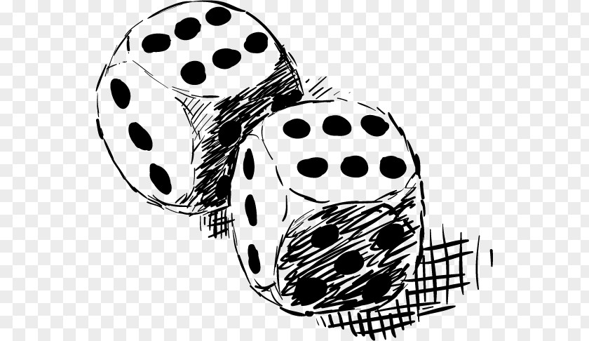 Dice Drawing Sketch PNG