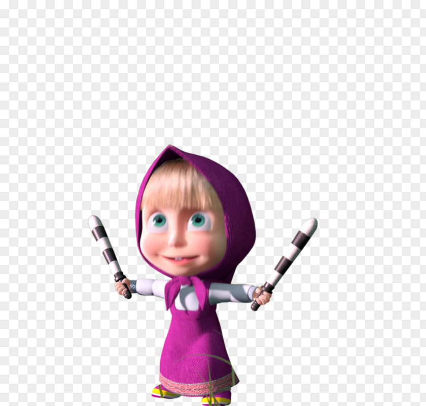 Doll Masha And The Bear Microphone Character PNG