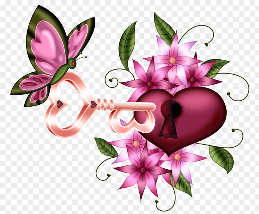 Pollinator Love Background Heart PNG
