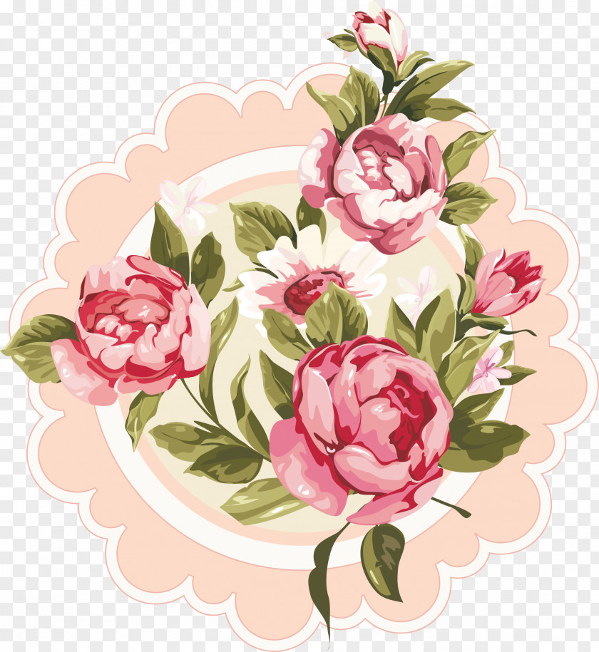 Subshrubby Peony Flower Floral Design Greeting & Note Cards Bouquet PNG